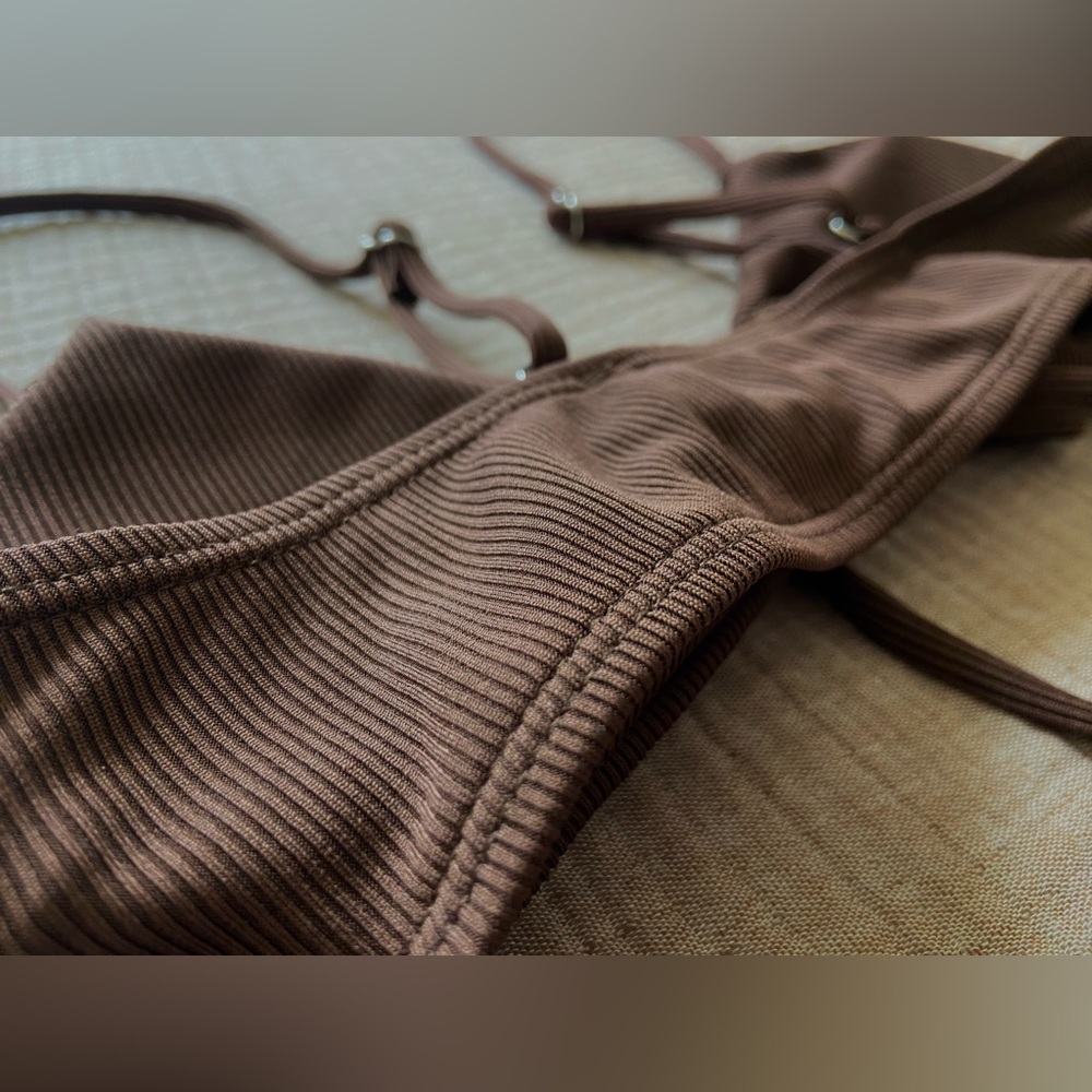 Chic Brown Bikini Set Size Small - image 5